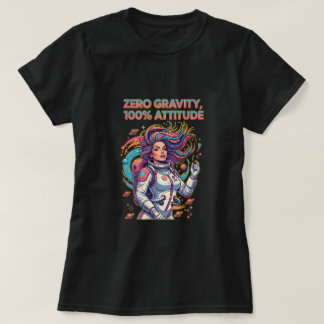 T-shirt Gravité Zéro, 100% Attitude