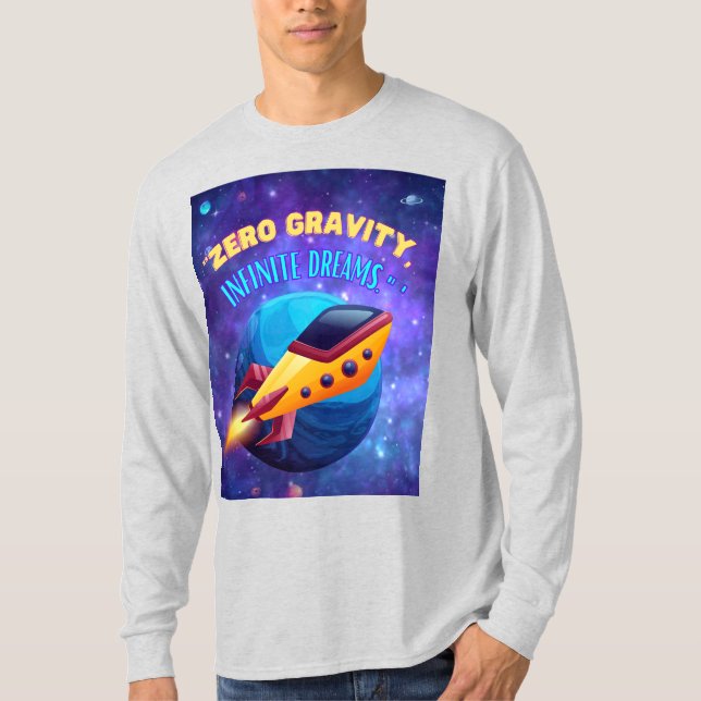 T-shirt Gravité zéro rêves infinis (Devant)