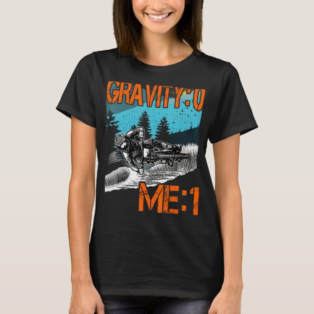 T-shirt Gravity 0 Me 1 Downhill outfit  mountain bike MTB (Devant)