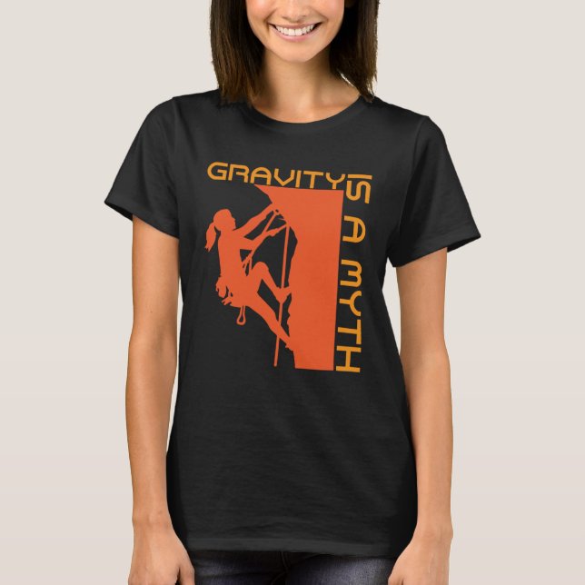 T-shirt Gravity Est Un Mythe Rock Escalade & Wall Escalade (Devant)