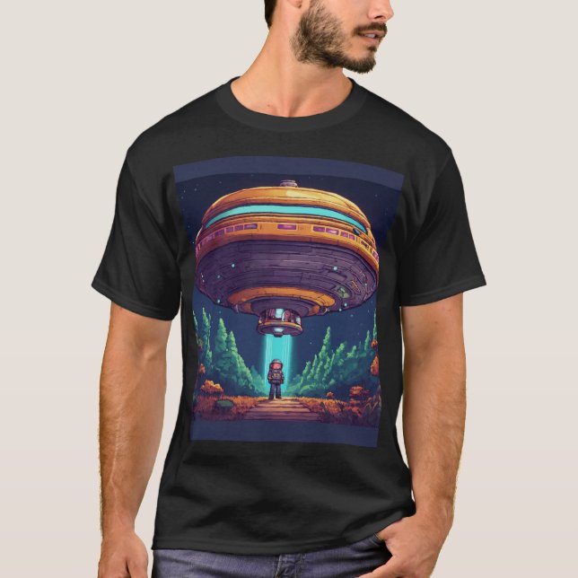 T-shirt Gravity Navigator : Spacecraft Adventure Tee" (Devant)