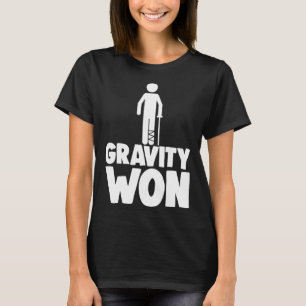 T-shirt Gravity Won Tee - shirt Brossé Chemises de jambe F