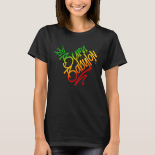 T-shirt Gravure Babylon Graffiti Style Rasta Colors Regga