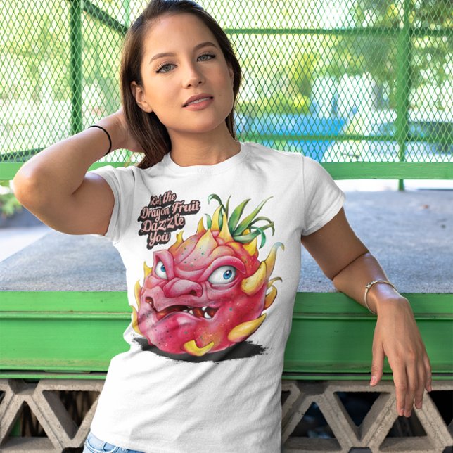 T-shirt Gravure de fruits de dragon vibrants (Créateur téléchargé)