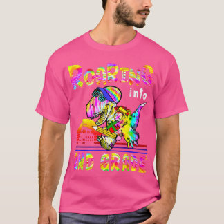 T-shirt Gravure en 2e année T Re Dinosaur Saurus crayon