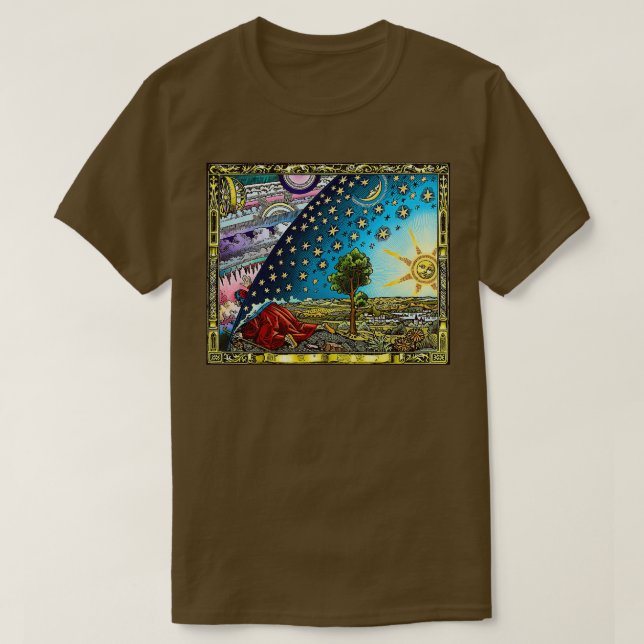 T-shirt Gravure flammarion (Design devant)