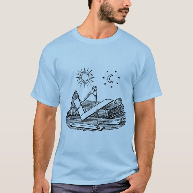 T-shirt Gravure maçonnique G Kenning du 19e siècle (Devant)