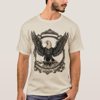 T-shirt Gravure Majestic Vintage Eagle