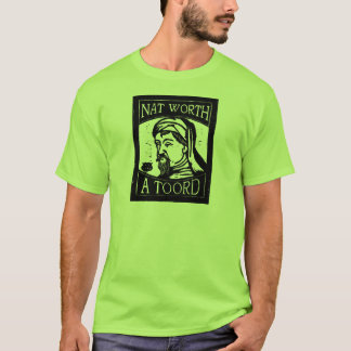 T-shirt Gravure sur bois en Geoffrey Chaucer "national en