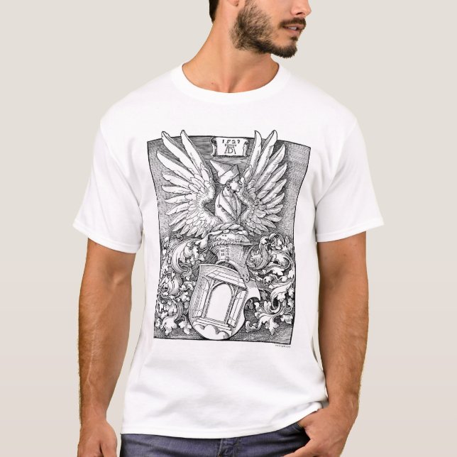 T-shirt Gravure sur bois héraldique II (Devant)