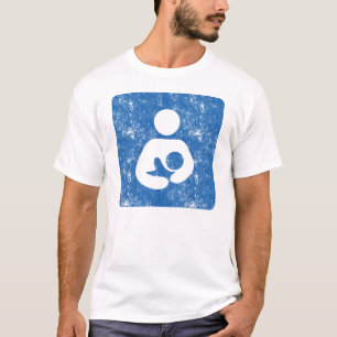 T-shirt Gravure vintage classique d'art sur la maternité