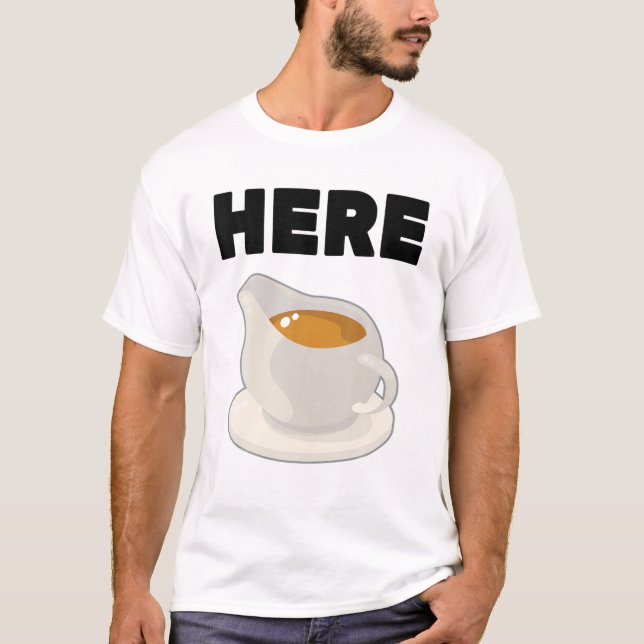 T-shirt Gravy - Ici - Costume Silly - 2 De 2 Meilleurs Ami (Devant)