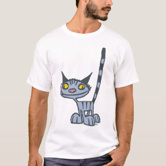 T-shirt Gray Cute et Cool Kitty