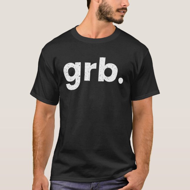 T-shirt GRB Green Bay Wisconsin Airport Code List GRB (Devant)