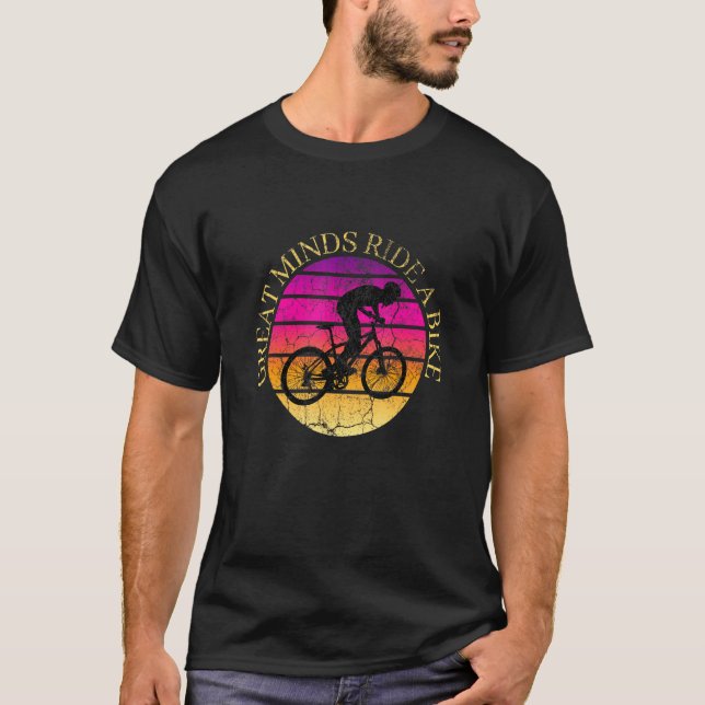 T-shirt Gread Minds Ride A Vélo Cycling Graphisme (Devant)