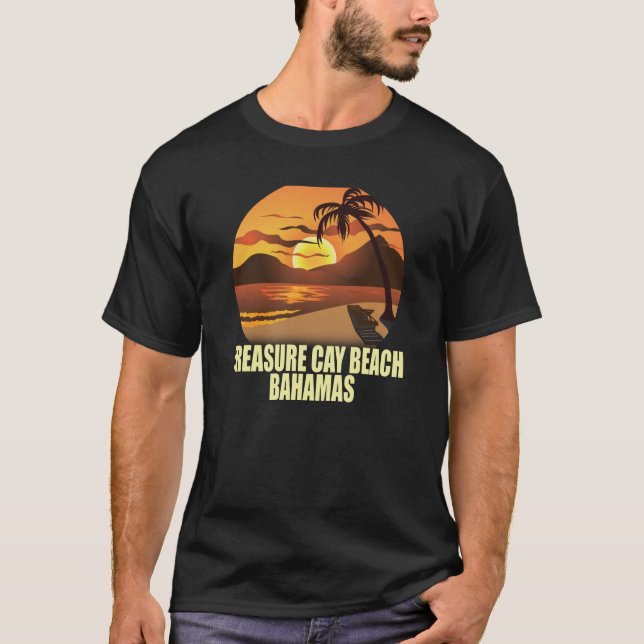 T-shirt Great Abaco Isle Souvenir Trésor Cay Beach (Devant)
