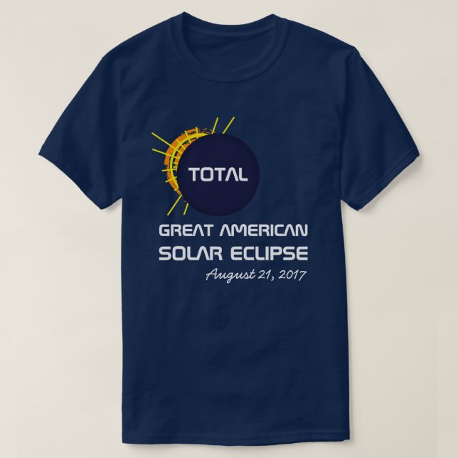 T-shirt Great American Total Solar Eclipse personnalisable (Design devant)