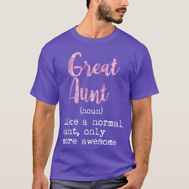 T-shirt Great Aunt Definition Noun Like Normal Aunt Only A (Devant)