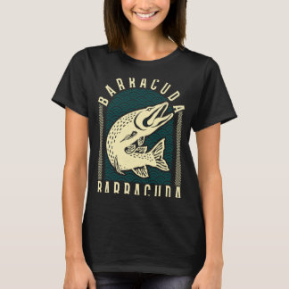 T-shirt Great Barracuda Cuda Pêche Faune Salle Wi-Fi