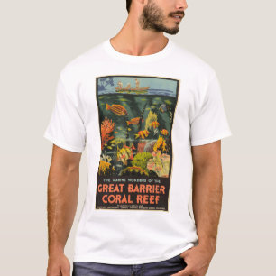 T-shirt Great Barrier Reef Poster 1933