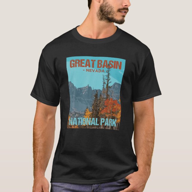 T-shirt Great Basin National Park Nevada Poster Design (Devant)