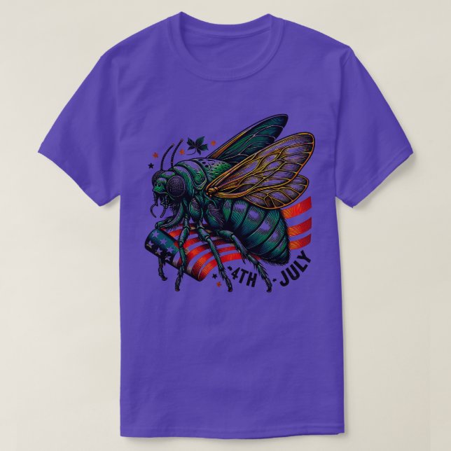T-shirt Great Cicada 4th juillet Comeback Tour 2024 Chicag (Design devant)