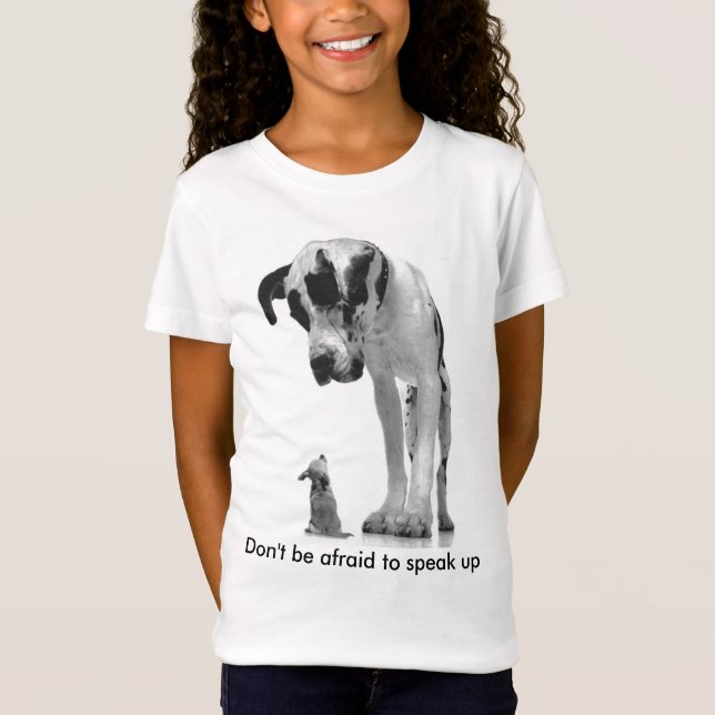 T-Shirt great-dane-and-chihuahua1, n'ont pas peur à s… (Devant)