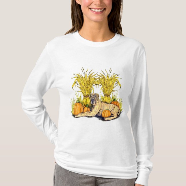 T-shirt Great Dane Brindle Harvest UC (Devant)