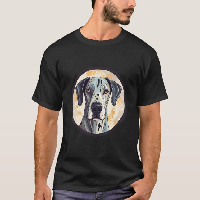 T-shirt Great Dane Dog Cute Dog Breed Dog Motif (Devant)