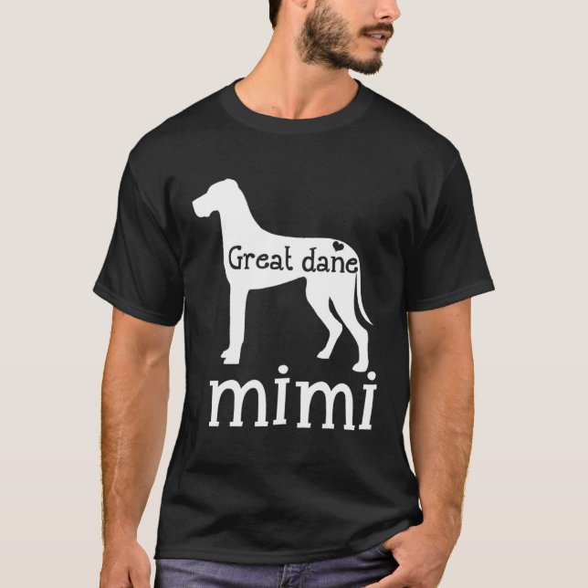 T-shirt Great Dane Grandma Great Dane Mimi Dog Lover Mothe (Devant)
