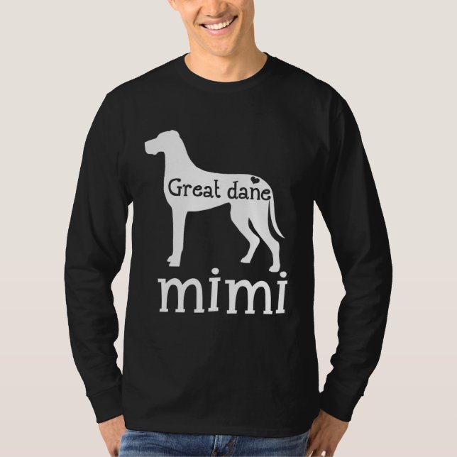 T-shirt Great Dane Grandma Great Dane Mimi Dog Lover Mothe (Devant)