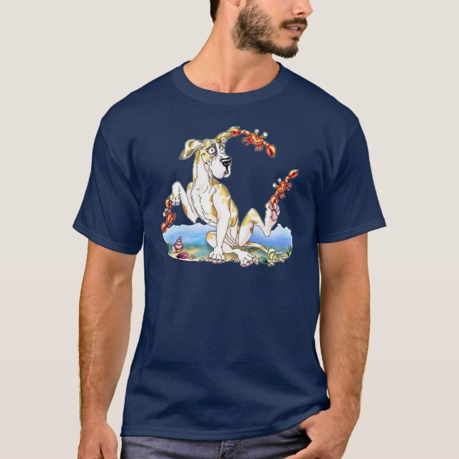 T-shirt Great Dane Kinda Crabby Fawnequin UC (Devant)