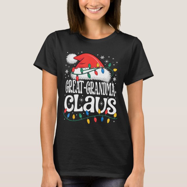T-shirt Great-grandma Claus Funny Xmas Christmas Grandma H (Devant)