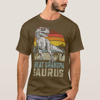 T-shirt Great grandpasaurus T Re Dinosaur Grandpa Saurus F