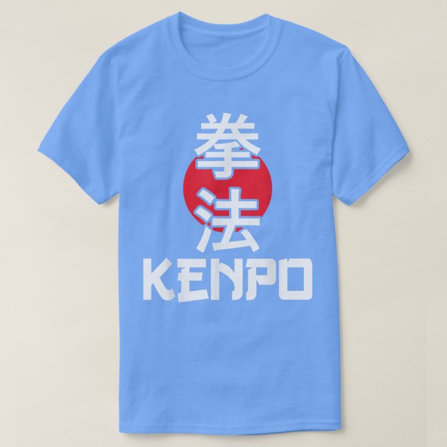 T-shirt Great Kenpo Karate Design Japanese Lettering Marti (Design devant)
