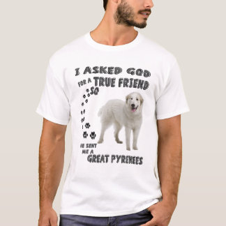 T-shirt Great Pyrenees Citation Maman Papa Imprimer, Mont 