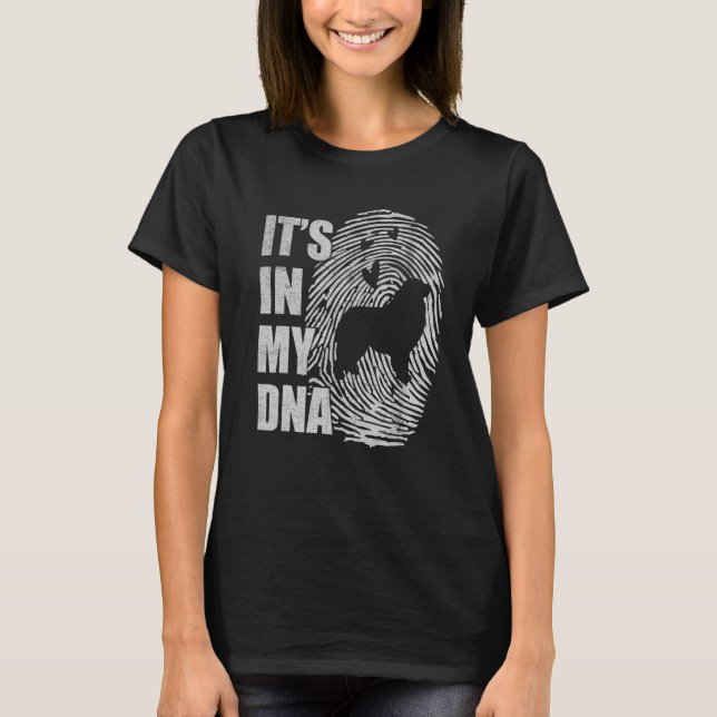 T-shirt Great Pyrenees DNA Dog Mom Dad Dog (Devant)