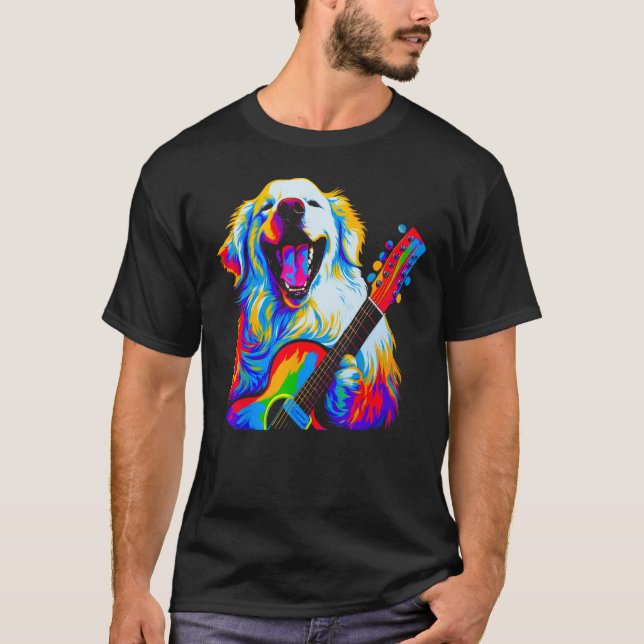T-shirt Great Pyrenees Dog Music (Devant)