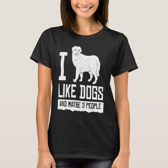 T-shirt Great Pyrenees Dog Puppies Owner (Devant)