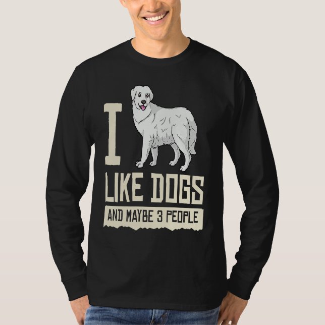 T-shirt Great Pyrenees Dog Puppies Owner Lover (Devant)