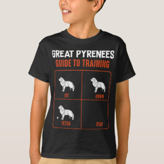 T-shirt Great Pyrenees Guide De Formation Drôle Chien Pet 