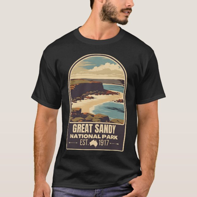 T-shirt Great Sandy � The Endless Horizon of Australia (Devant)