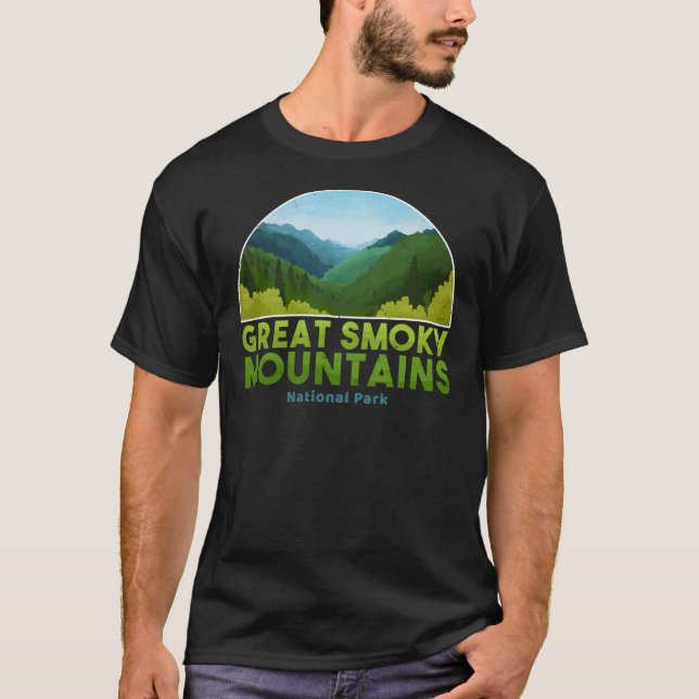 T-shirt Great Smoky Mountain National Park T Shirt Hike  (Devant)
