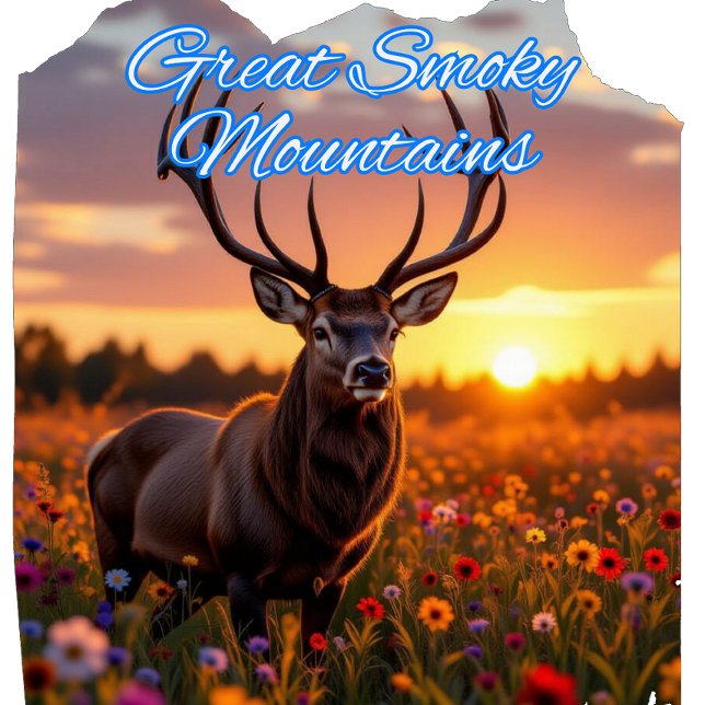 T-shirt Great Smoky Mountains Buck (Créateur téléchargé)