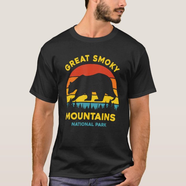 T-shirt Great Smoky Mountains National Park Bear (Devant)
