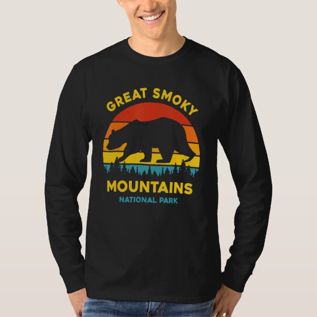 T-shirt Great Smoky Mountains National Park Bear (Devant)
