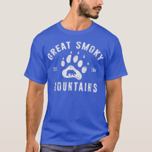 T-shirt Great Smoky Mountains Ours Noir