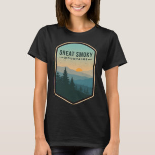 T-shirt Great Smoky Mountains Retro National Park Tennesse