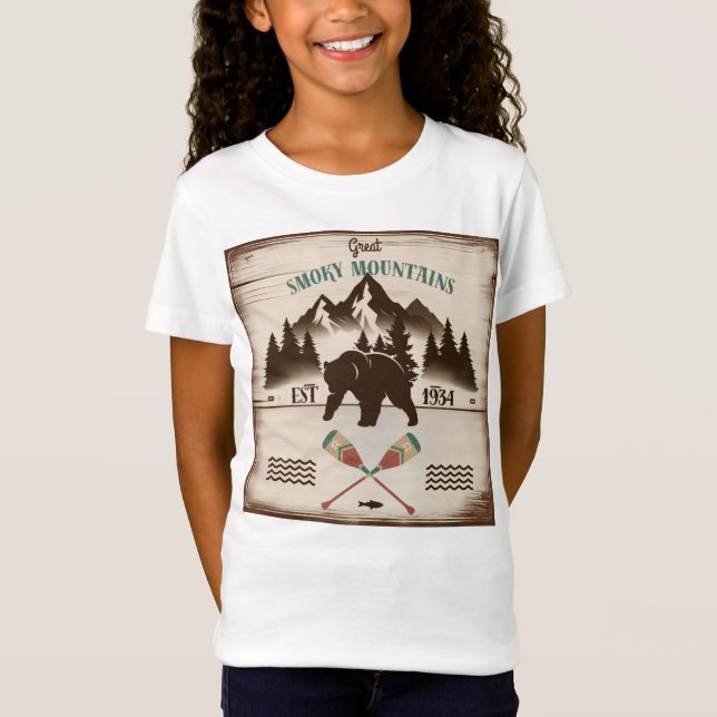 T-Shirt Great Smoky Mountains, TN ours (Devant)