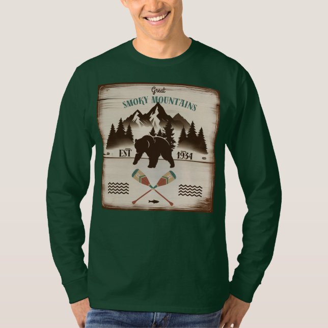 T-shirt Great Smoky Mountains, TN ours (Devant)